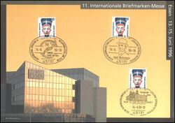 1996  Werbekarte zur Internationalen Briefmarken-Messe in Essen
