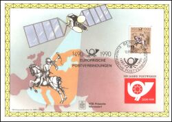 1990  Europäische Postverbindungen - 500 Jahre Postwesen