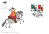 1990  Werbekarte "500 Jahre Post" - Postdienst 21