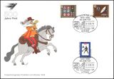 1990  Werbekarte "500 Jahre Post" - Postdienst 21