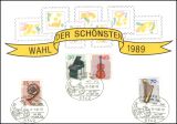 1990  Werbekarte "Wahl der Schönsten 1989"...