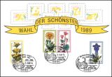 1990  Werbekarte Wahl der Schnsten 1989 - Postdienst 