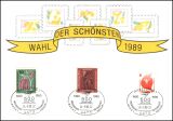 1990  Werbekarte "Wahl der Schönsten 1989"...