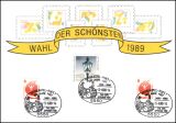 1990  Werbekarte "Wahl der Schönsten 1989"...