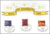 1990  Werbekarte "Wahl der Schönsten 1989"...