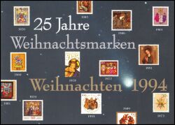 1994  Postamtliches Erinnerungsblatt - Weihnachten