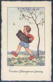 Künstlerkarte - L. Scherbauer - Geburtstag