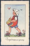 Künstlerkarte - L. Scherbauer - Geburtstag