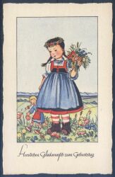 Künstlerkarte - L. Scherbauer - Geburtstag