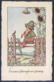 Künstlerkarte - L. Scherbauer - Geburtstag
