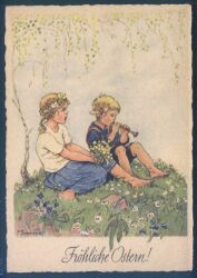 Künstlerkarte - Franziska Schenkel - Frohe Ostern