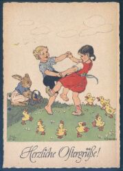 Künstlerkarte - Franziska Schenkel - Frohe Ostern