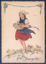 Knstlerkarte - Franziska Schenkel - Frohe Ostern