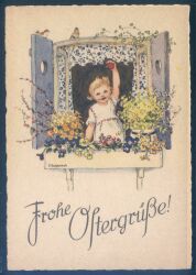 Künstlerkarte - Franziska Schenkel - Frohe Ostern