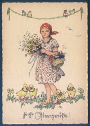Künstlerkarte - Franziska Schenkel - Frohe Ostern