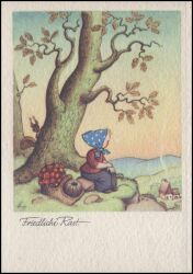 Künstlerkarte - Ernst Fay - Friedliche Rast