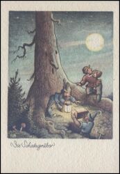 Künstlerkarte - Ernst Fay - Die Schatzgräber