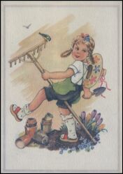 Künstlerkarte - Kindermotiv