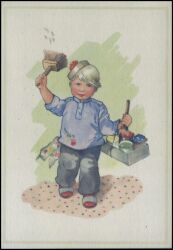 Künstlerkarte - Kindermotiv