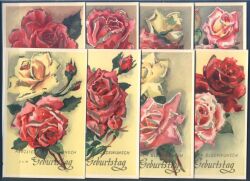 Glückwunschkarten zum Geburtstag - Rosen
