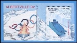 Nicaragua 1990  Olympiade Albertville