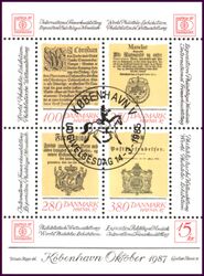 1985  Internationale Briefmarkenausstellung HAFNIA `87