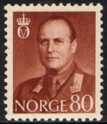 1958  Freimarke: Knig Olaf V.
