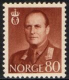 1958  Freimarke: König Olaf V.