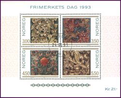 1993  Tag der Briefmarke - norwegische Holzschnitzkunst