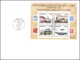 1980  NORWEX 1980 - 125 Jahre norwegische Briefmarken