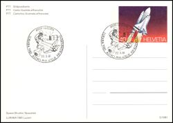 1981  Space Shuttle - Bildpostkarte