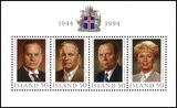 1994  50 Jahre Republik Island - Staatspräsidenten