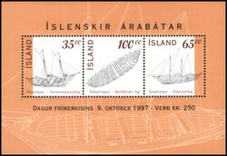 1997  Tag der Briefmarke - Islndische Ruderschiffe