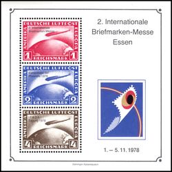 1978  Vignettenblock zur 2. Internationalen Briefmarkenmesse