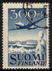 1950  Freimarken: Flugzeug