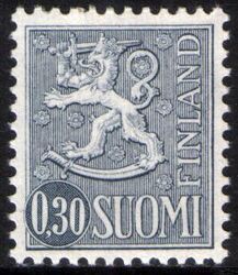 1965  Freimarke: Wappenlwe auf liniertem Grund