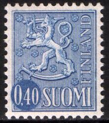 1967  Freimarke: Wappenlöwe auf liniertem Grund
