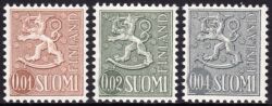1968  Freimarken: Wappenlöwe auf liniertem Grund