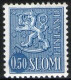1970  Freimarken: Wappenlöwe auf liniertem Grund