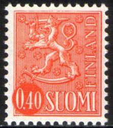 1973  Freimarke: Wappenlöwe auf liniertem Grund