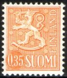 1974  Freimarken: Wappenlöwe auf liniertem Grund