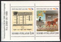 1988  350 Jahre Post- und Fernmeldewesen in Finnland