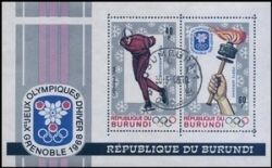 Burundi 1968  Olympische Winterspiele in Grenoble