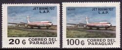 Paraguay 1980  L. A. P. - Jet Boeing 707
