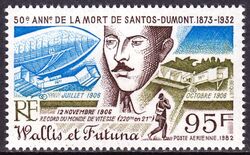 Wallis und Futuna 1982  Luftfahrtpionier Santos Dumont