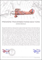 1980  Jahrestag des ersten Atlantikberfluges von Paris nach New York