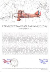 1980  Jahrestag des ersten Atlantiküberfluges von Paris nach New York