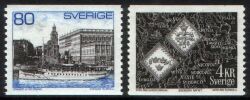 1971  Freimarken: Stockholmer Schloß und Münzen