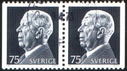 1972  Freimarken: König Gustaf VI. Adolf