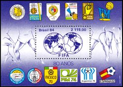 Brasilien 1984  80 Jahre Internationaler Fuballverband (FIFA)